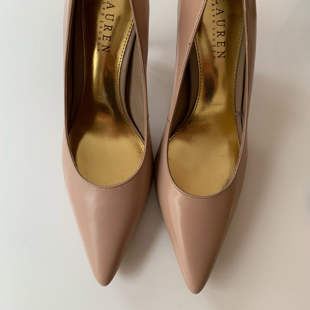 Ralph Lauren High Heels in Pink Beige